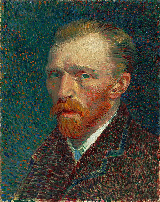 Pointillism drawing example by Vincent van Gogh