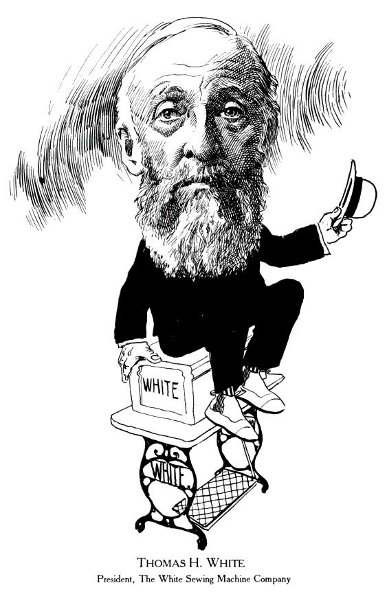 Thomas H. White Caricature Illustration