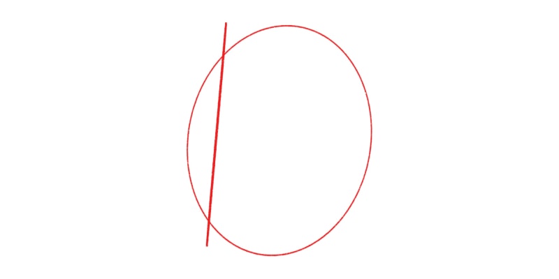 Cut The Circle Slightly With A Slanted Line