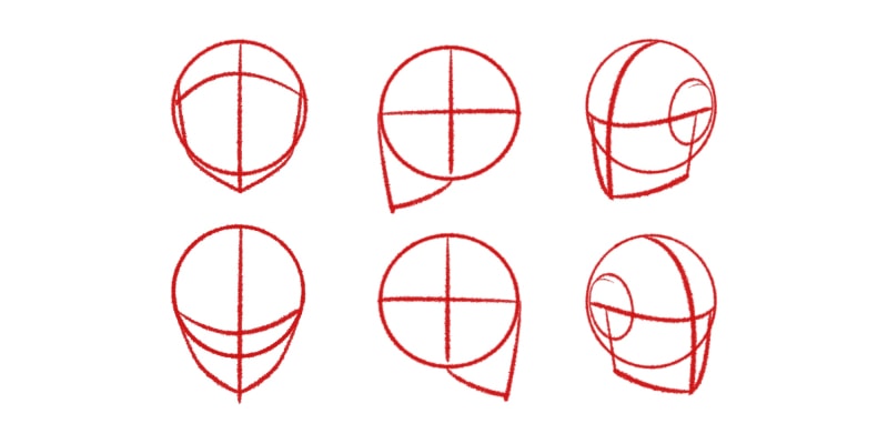 image showing that Depending On The Angle Of The Head You Might Need To Adapt Your Shapes And Lines