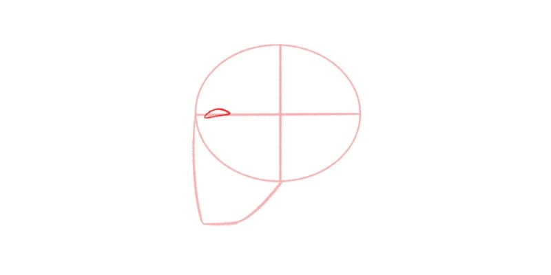 Draw A Triangular Or Lemon Wedge Shape For The Eyebrow