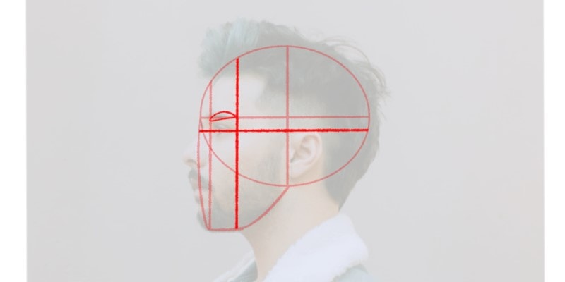 guidelines showing where to draw the eye in the head, from the side view