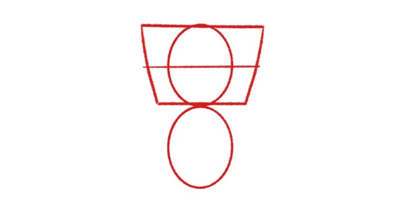 Roughly Find The Center Of The Trapezium With A Horizontal Line