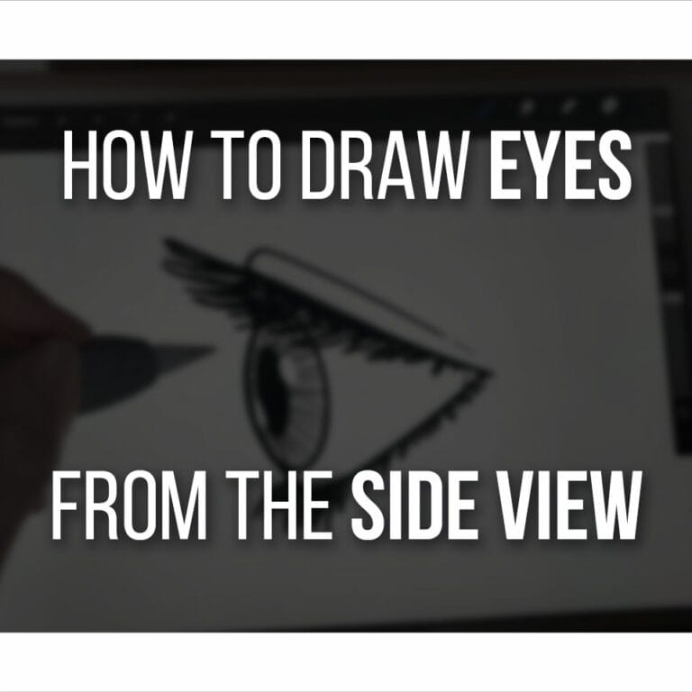 How To Draw Eyes From The Side View Step By Step cover