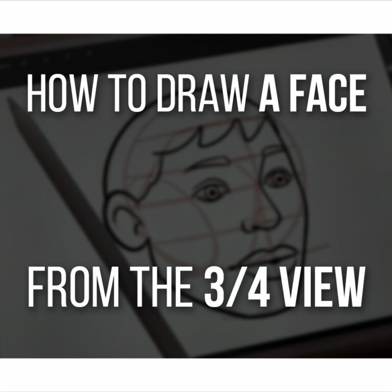 How To Draw The 3 4 View Face Step By Step cover