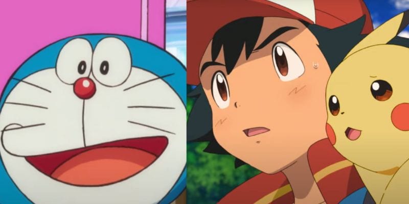 example art style of Doraemon and Pokemon, a Kodomo Anime Style