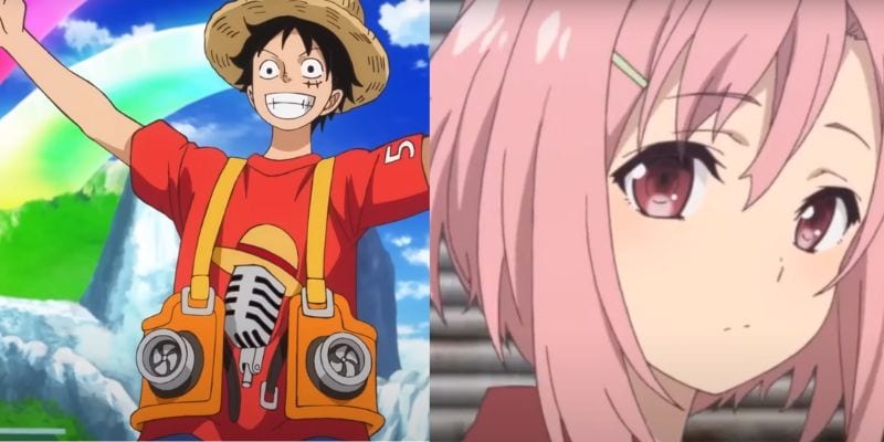 example of One Piece and Sakura Quest, a Standard Anime Style