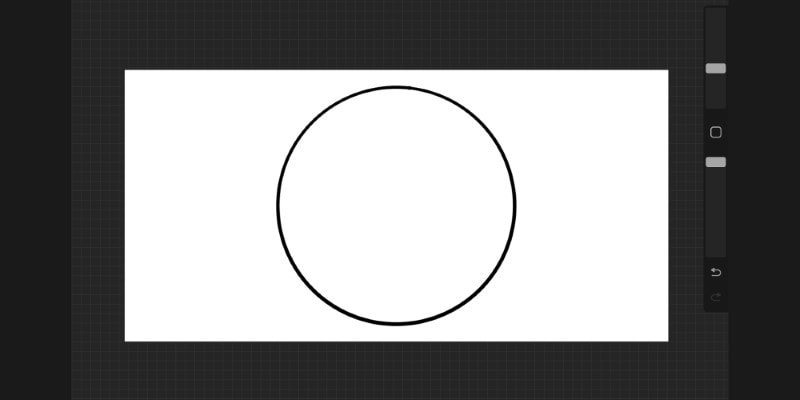 start by drawing a circle