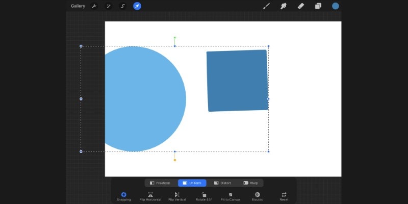 To Crop A Layer Or Image Draw It To The Side Of The Canvas Until The Area You Want To Crop Is Out Of View