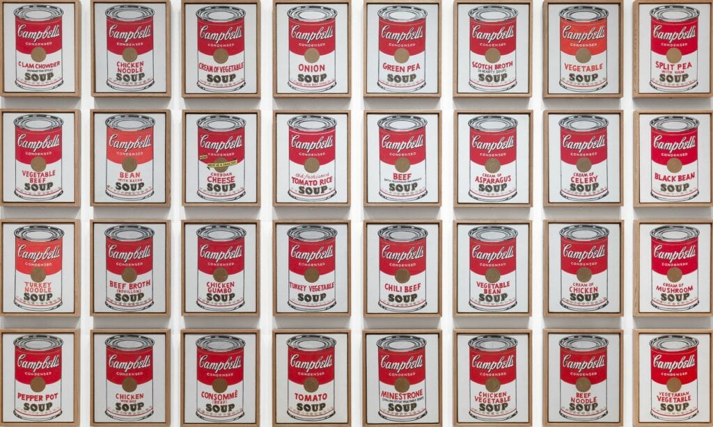 Campbell's Soup Cans by Andry Warhol