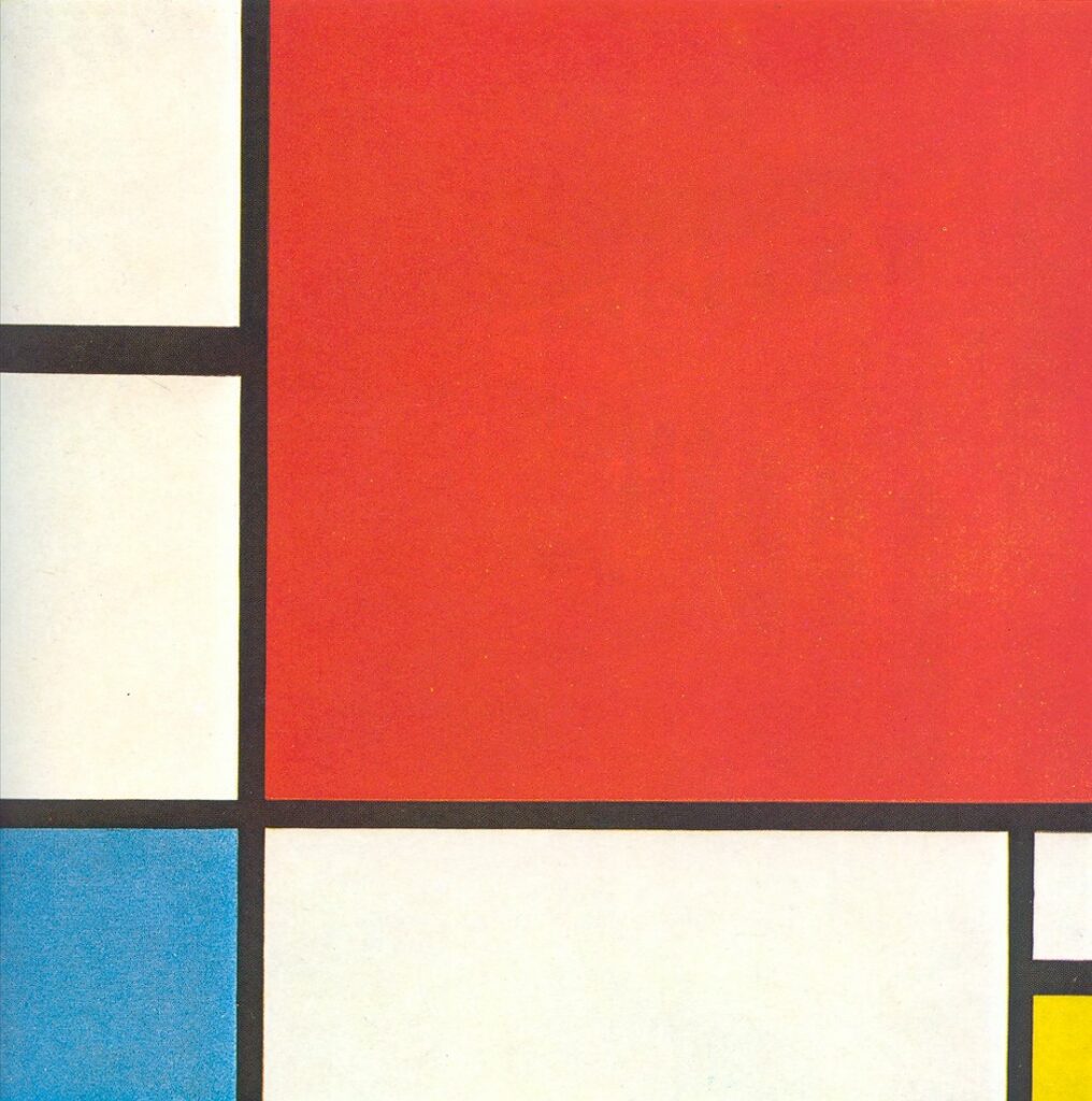 Composition with Red, Blue and Yellow, by Piet Mondrian