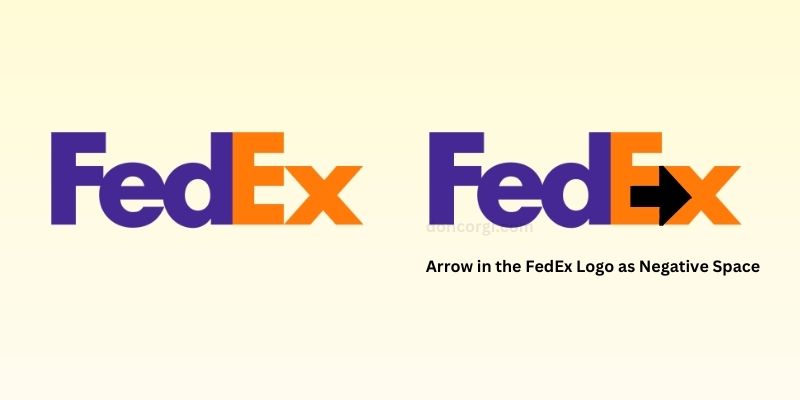 fedex logo, great example of negative space in logo design and art