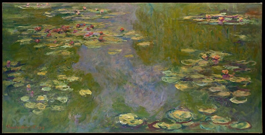 Water Lilies by Claude Monet, example of pattern, one of the foundational principles of art
