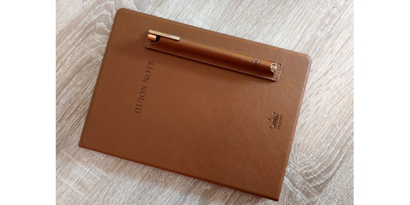 Leather Case With Magnetic Pen Sleeve of the Huion Note X10
