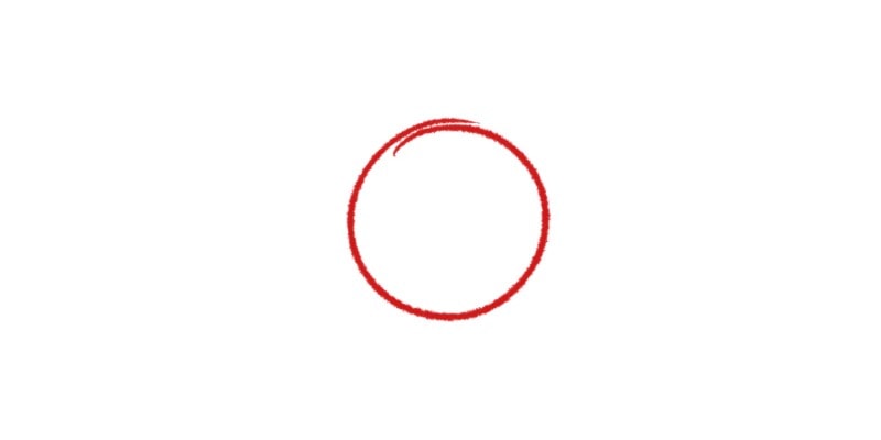 circle drawing in a continuous line