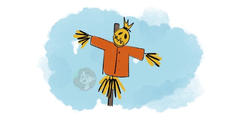 scarecrow drawing idea for halloween