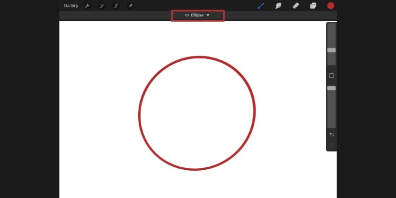 Draw A Circle And Hold The Pencil Until The QuickShape Tool Is Enabled