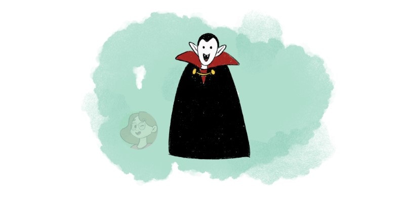 count dracula drawing! the classic vampire for halloween