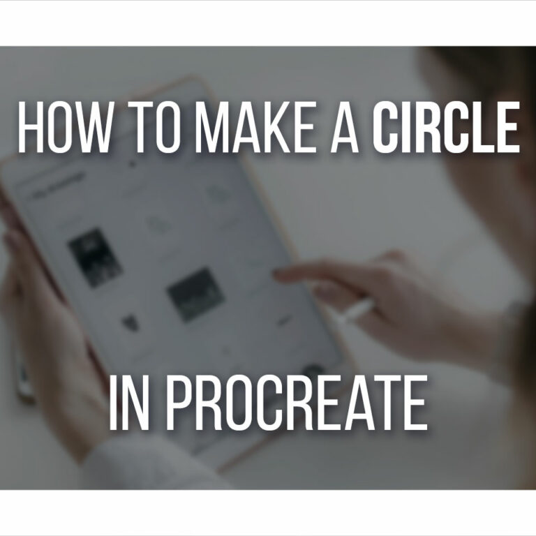 How To Make A Circle In Procreate Cover