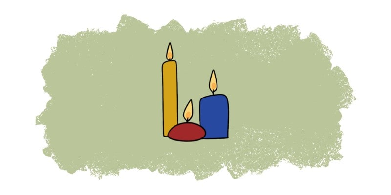 A Candle Drawing can be quite festive for christmas
