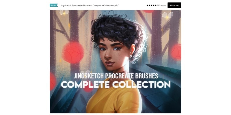 Jingsketch Procreate Brushes Complete Collection on Gumroad