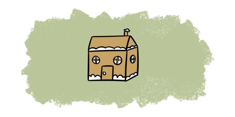 Gingerbread House Drawing