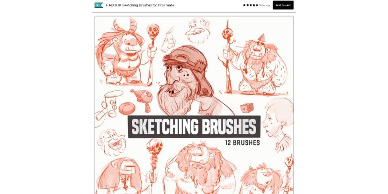 Habook Sketching Brush Pack