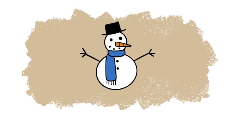 Snowman Drawing Idea