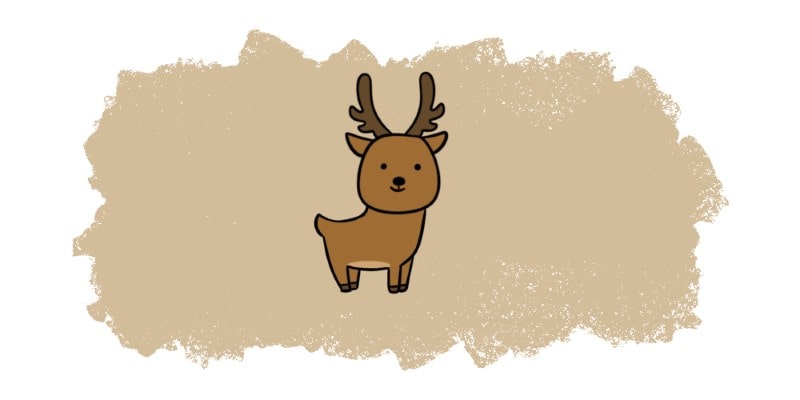 Reindeer Cartoon Illustration