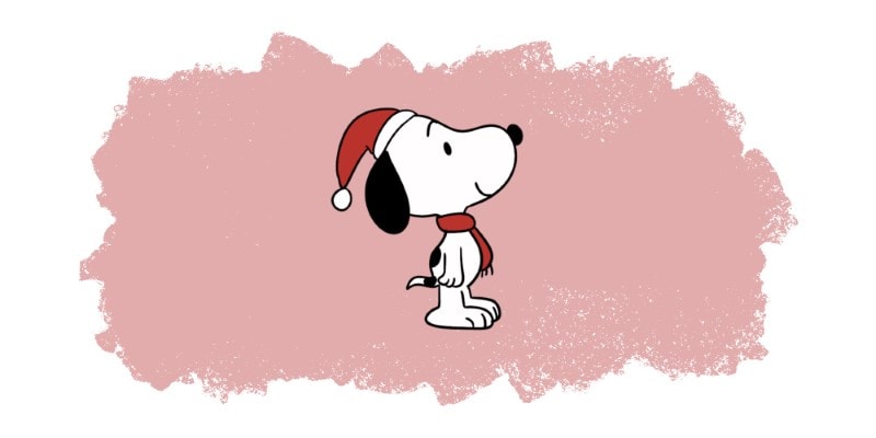 Christmas Snoopy drawing from a Charlie Brown Christmas