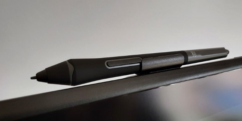 The Pen Clip Can Be Attached To The Display Drawing Tablet