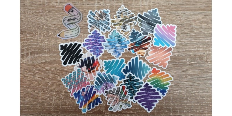 Pack Of 20 Mixed Stickers by scrawlrbox