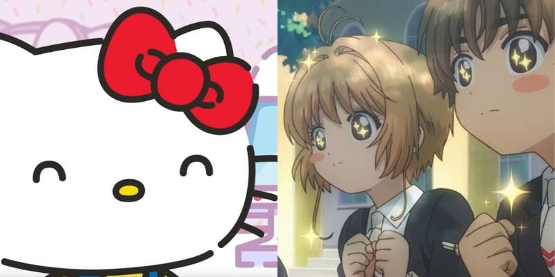 Examples of Hello Kitty and Cardcaptor Sakura Clear Card series, a Kawaii Chibi Style